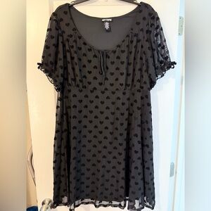 Black Heart Pattern Dress, Hot Topic